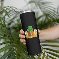 Funny Leprechaun Hat American Football Skinny Tumbler