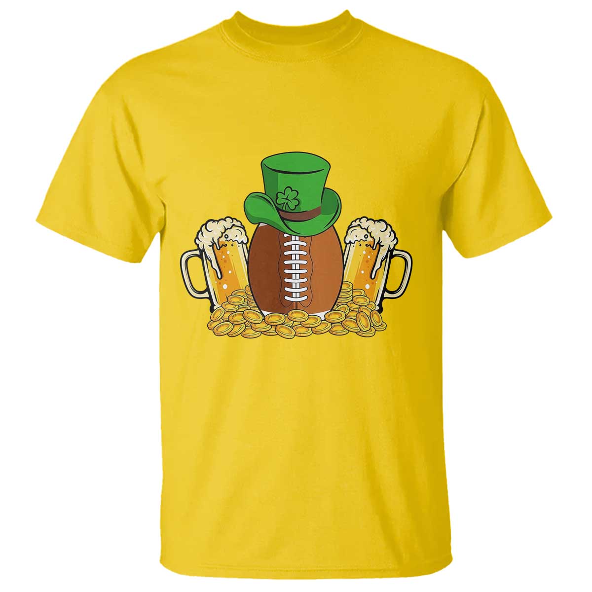 Funny Leprechaun Hat American Football T Shirt