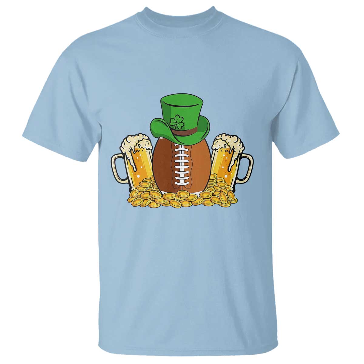 Funny Leprechaun Hat American Football T Shirt