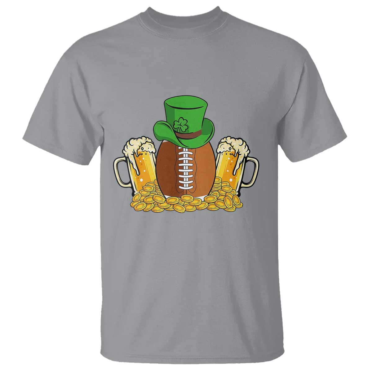 Funny Leprechaun Hat American Football T Shirt