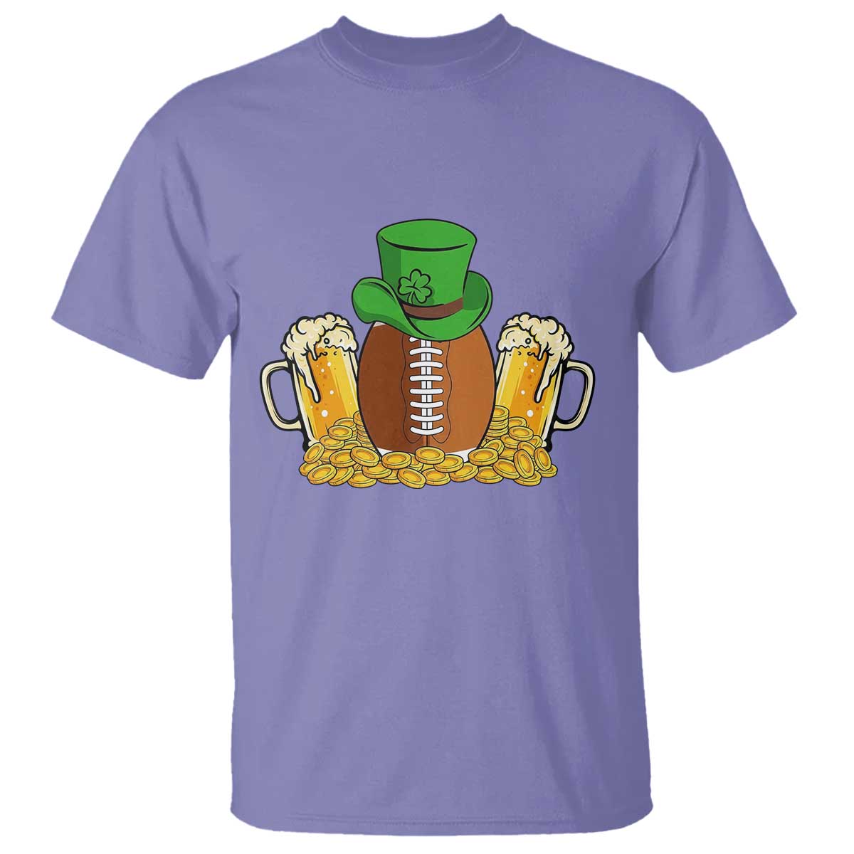 Funny Leprechaun Hat American Football T Shirt