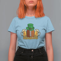Funny Leprechaun Hat American Football T Shirt For Women