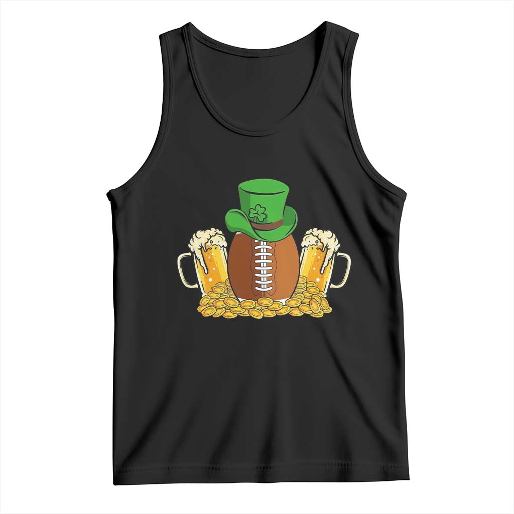 Funny Leprechaun Hat American Football Tank Top