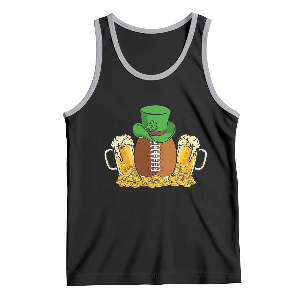Funny Leprechaun Hat American Football Tank Top