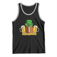 Funny Leprechaun Hat American Football Tank Top