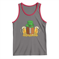 Funny Leprechaun Hat American Football Tank Top