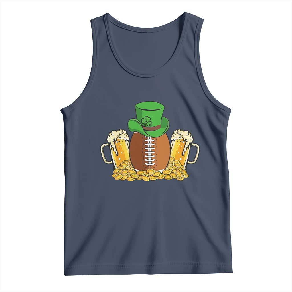Funny Leprechaun Hat American Football Tank Top