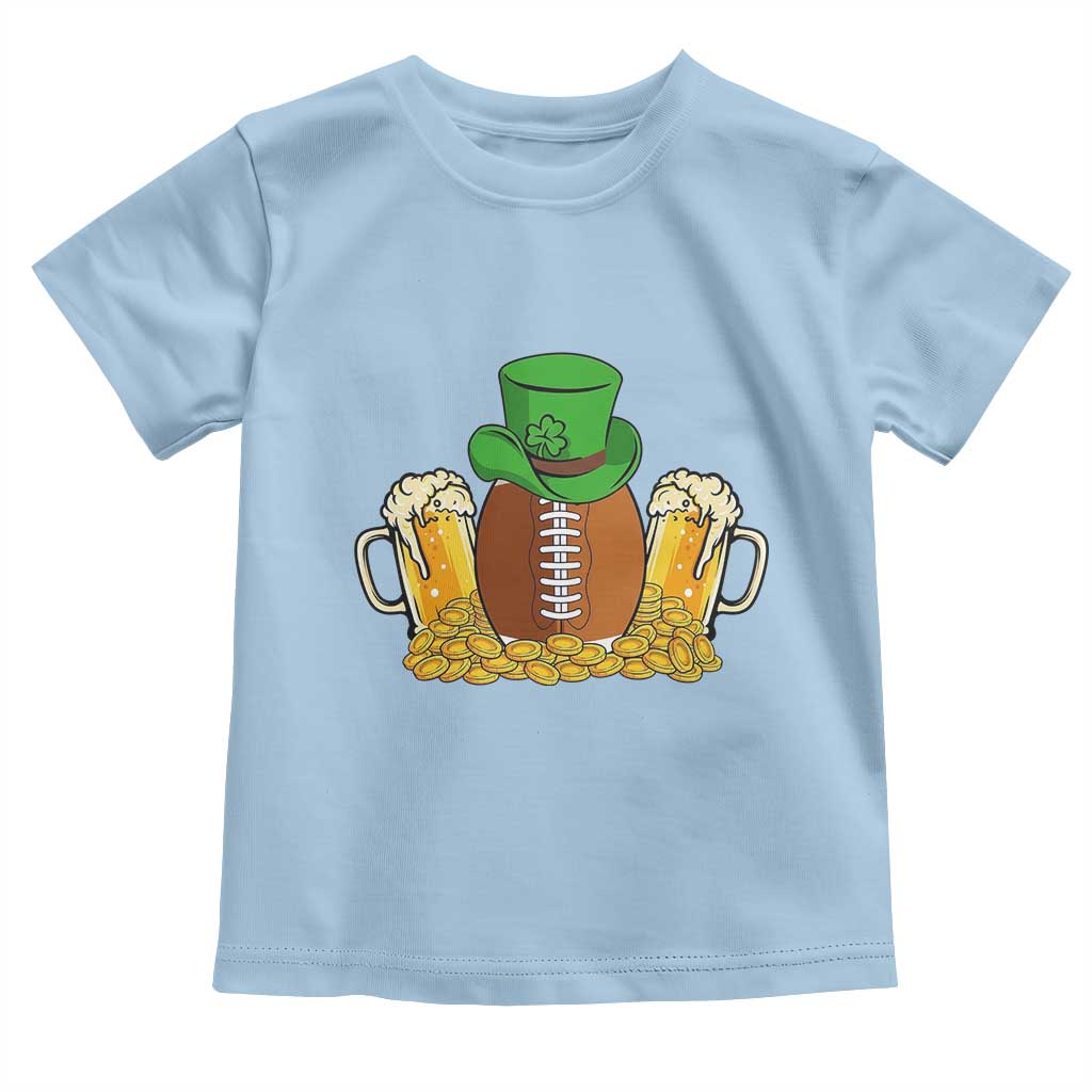 Funny Leprechaun Hat American Football Toddler T Shirt