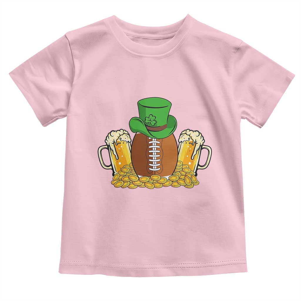 Funny Leprechaun Hat American Football Toddler T Shirt