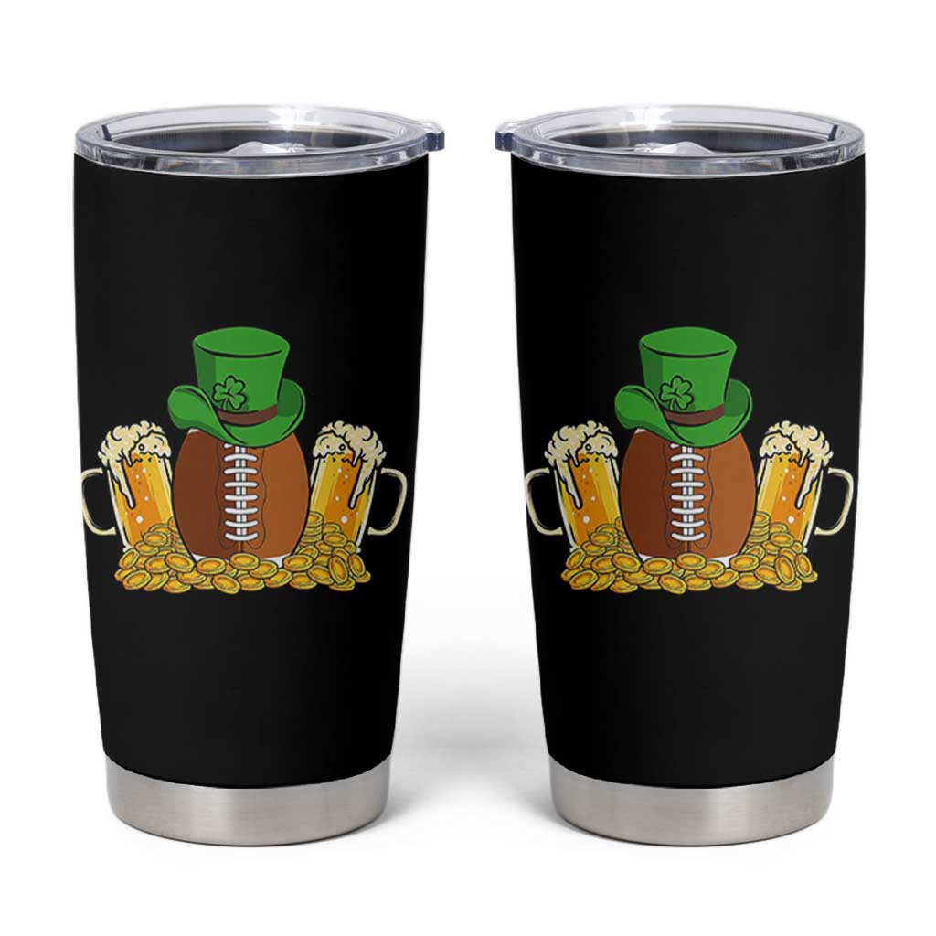 Funny Leprechaun Hat American Football Tumbler Cup