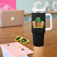 Funny Leprechaun Hat American Football Tumbler With Handle