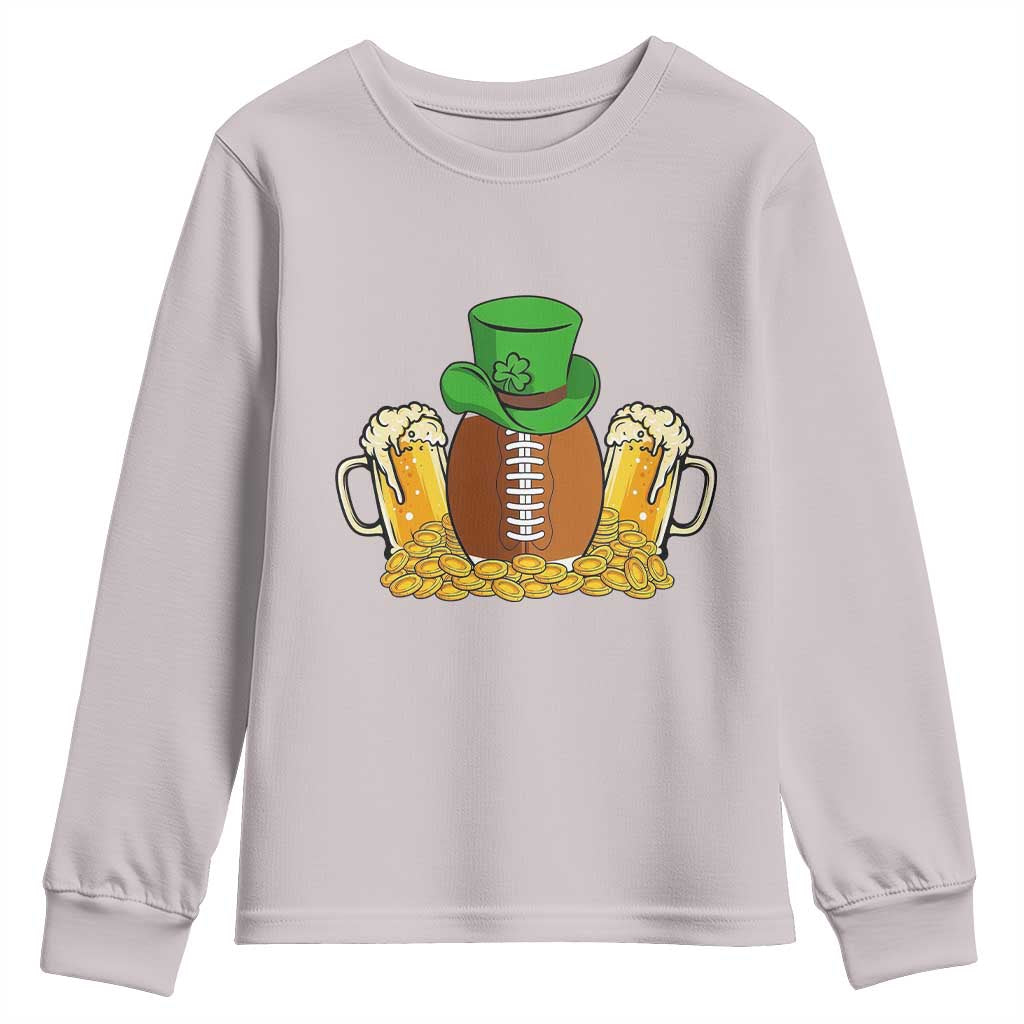 Funny Leprechaun Hat American Football Youth Sweatshirt