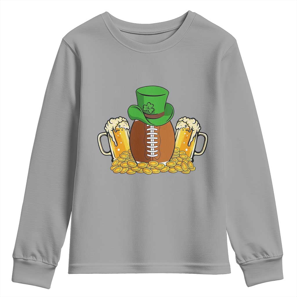 Funny Leprechaun Hat American Football Youth Sweatshirt