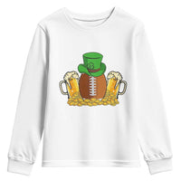 Funny Leprechaun Hat American Football Youth Sweatshirt