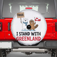 I Stand With Greenland Spare Tire Cover Anti Authoritarian Political Gag Gift