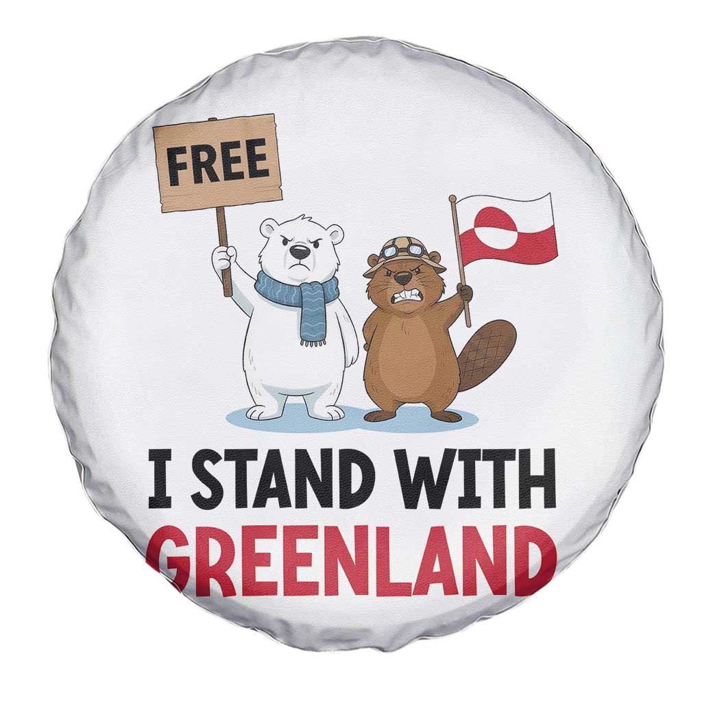I Stand With Greenland Spare Tire Cover Anti Authoritarian Political Gag Gift