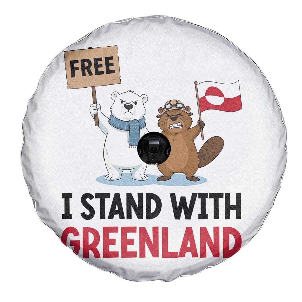 I Stand With Greenland Spare Tire Cover Anti Authoritarian Political Gag Gift