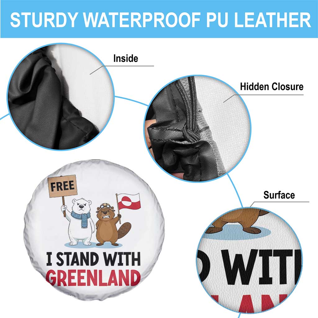I Stand With Greenland Spare Tire Cover Anti Authoritarian Political Gag Gift
