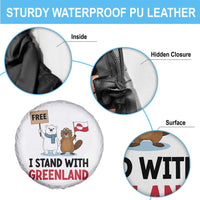 I Stand With Greenland Spare Tire Cover Anti Authoritarian Political Gag Gift