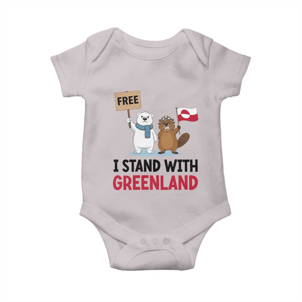 I Stand With Greenland Baby Onesie Anti Authoritarian Political Gag Gift