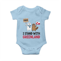 I Stand With Greenland Baby Onesie Anti Authoritarian Political Gag Gift