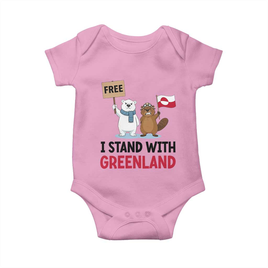 I Stand With Greenland Baby Onesie Anti Authoritarian Political Gag Gift