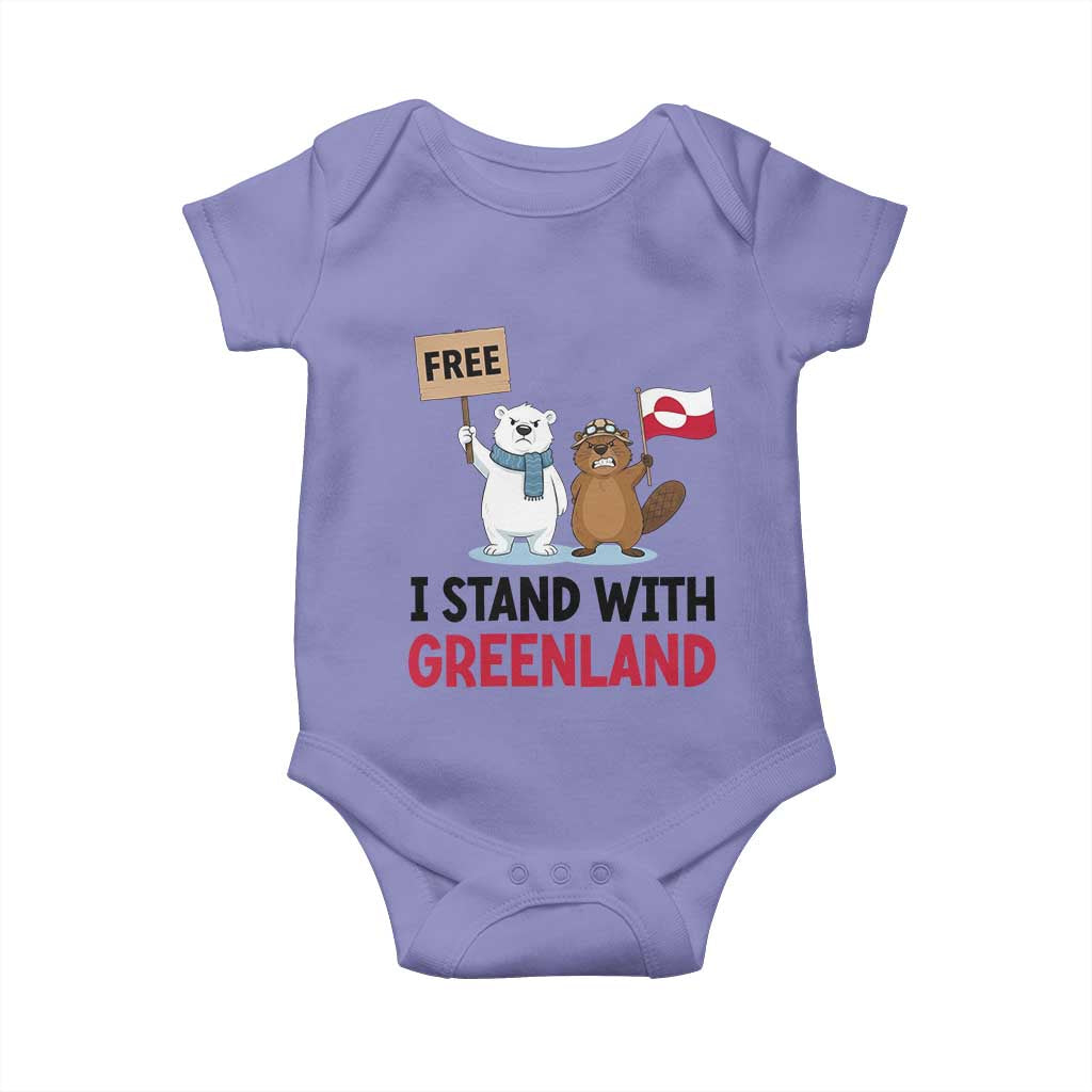 I Stand With Greenland Baby Onesie Anti Authoritarian Political Gag Gift