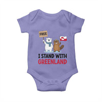 I Stand With Greenland Baby Onesie Anti Authoritarian Political Gag Gift