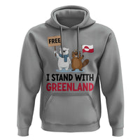 I Stand With Greenland Hoodie Anti Authoritarian Political Gag Gift