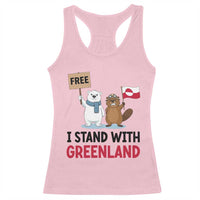 I Stand With Greenland Racerback Tank Top Anti Authoritarian Political Gag Gift