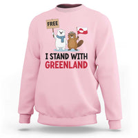 I Stand With Greenland Sweatshirt Anti Authoritarian Political Gag Gift