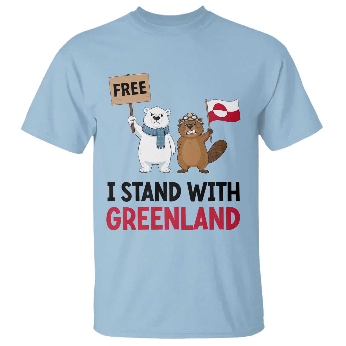I Stand With Greenland T Shirt Anti Authoritarian Political Gag Gift