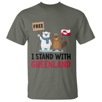 I Stand With Greenland T Shirt Anti Authoritarian Political Gag Gift