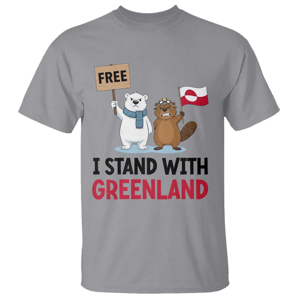 I Stand With Greenland T Shirt Anti Authoritarian Political Gag Gift