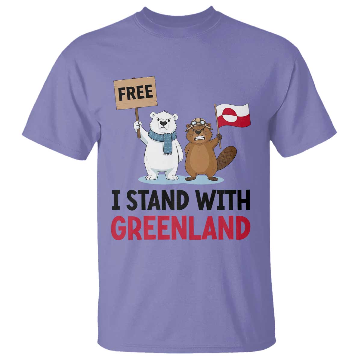 I Stand With Greenland T Shirt Anti Authoritarian Political Gag Gift