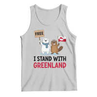 I Stand With Greenland Tank Top Anti Authoritarian Political Gag Gift