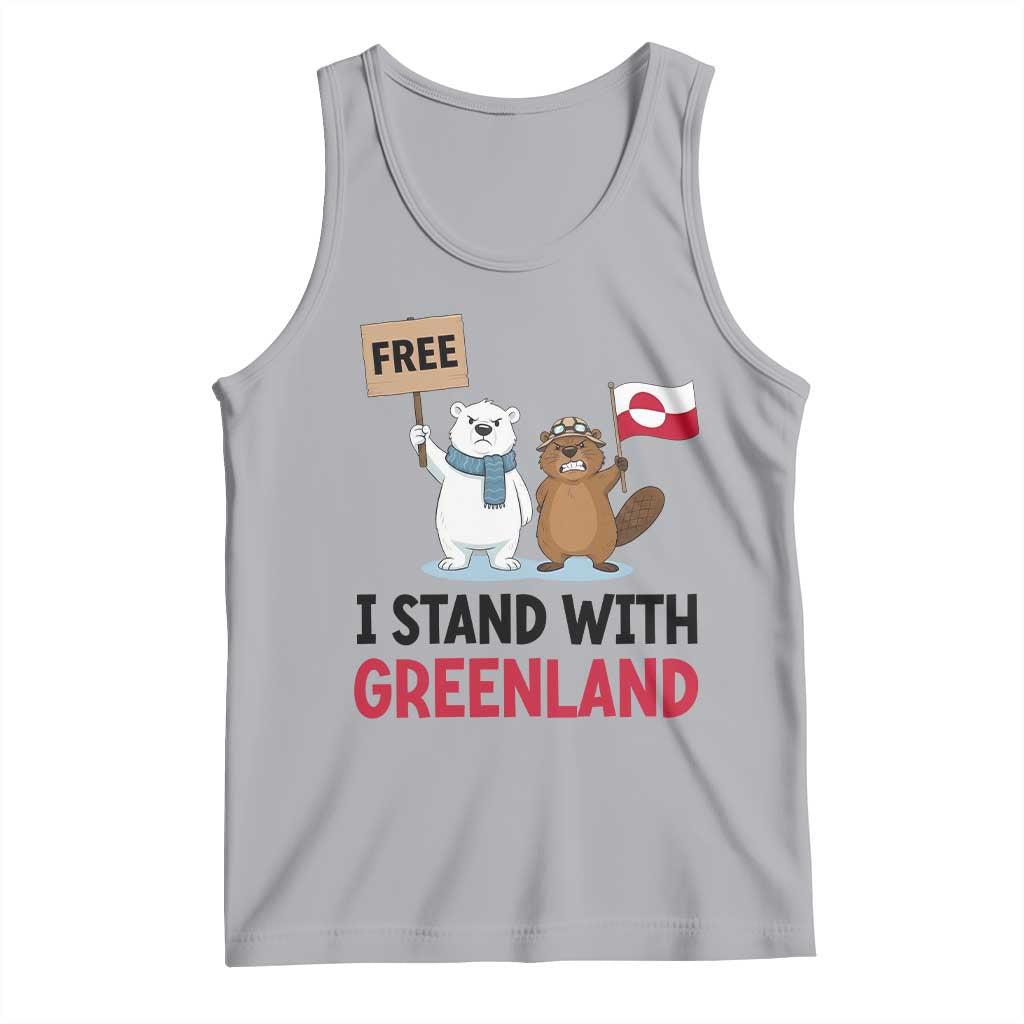 I Stand With Greenland Tank Top Anti Authoritarian Political Gag Gift