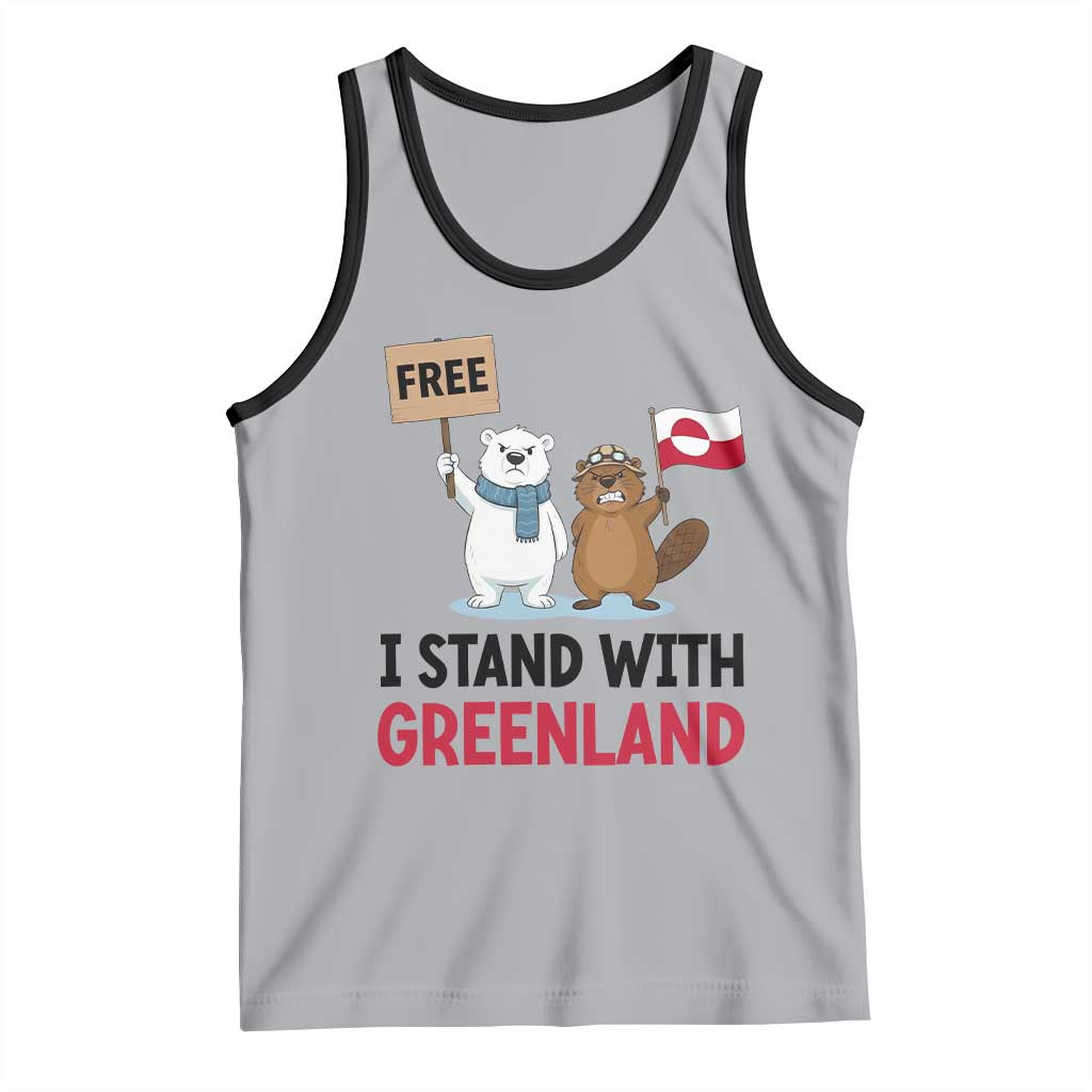 I Stand With Greenland Tank Top Anti Authoritarian Political Gag Gift