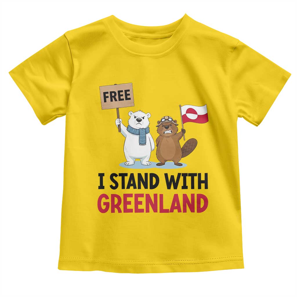 I Stand With Greenland Toddler T Shirt Anti Authoritarian Political Gag Gift