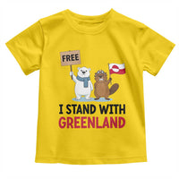I Stand With Greenland Toddler T Shirt Anti Authoritarian Political Gag Gift
