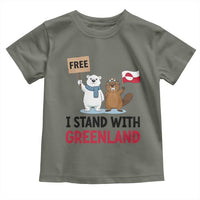 I Stand With Greenland Toddler T Shirt Anti Authoritarian Political Gag Gift