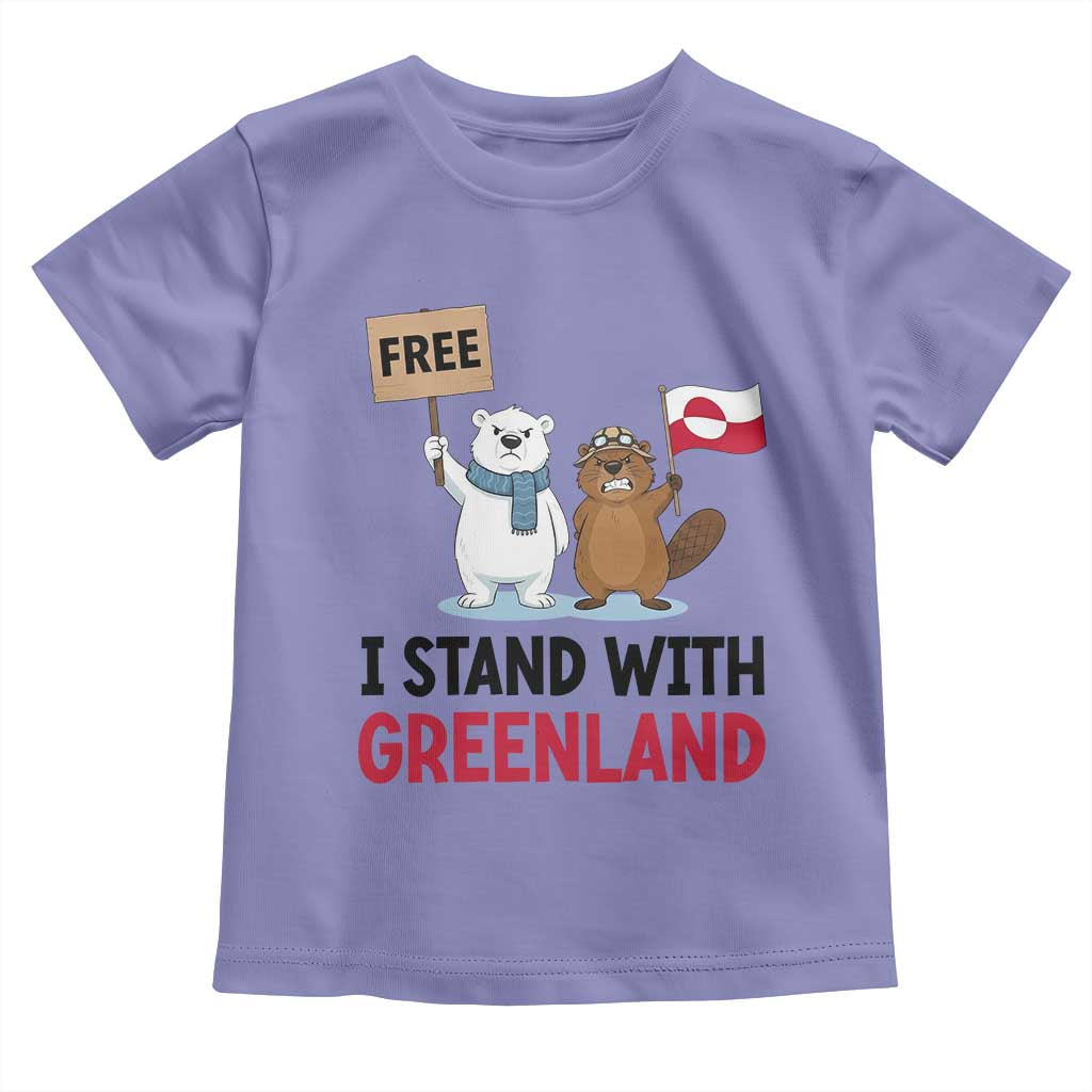 I Stand With Greenland Toddler T Shirt Anti Authoritarian Political Gag Gift