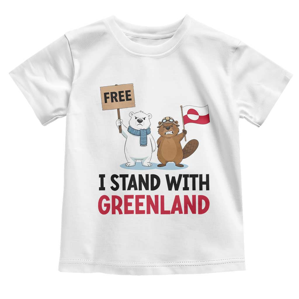 I Stand With Greenland Toddler T Shirt Anti Authoritarian Political Gag Gift