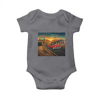 Route Highway 66 Raccoon Baby Onesie Americana Road Trip