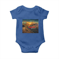 Route Highway 66 Raccoon Baby Onesie Americana Road Trip