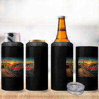 Route Highway 66 Raccoon 4 in 1 Can Cooler Tumbler Americana Road Trip