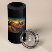 Route Highway 66 Raccoon 4 in 1 Can Cooler Tumbler Americana Road Trip