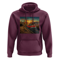 Route Highway 66 Raccoon Hoodie Americana Road Trip
