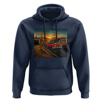 Route Highway 66 Raccoon Hoodie Americana Road Trip