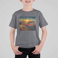 Route Highway 66 Raccoon T Shirt For Kid Americana Road Trip